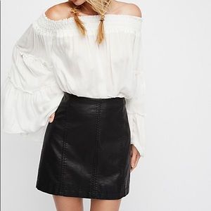 Modern Femme Vegan Leather Mini Skirt